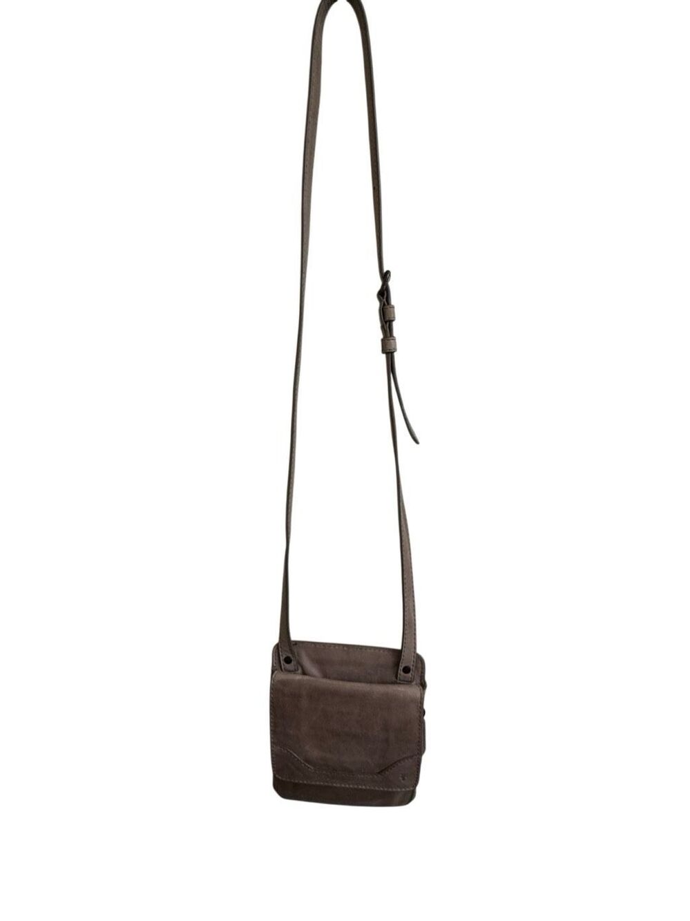 Frye Melissa Sling Leather Small Crossbody Bag Gray